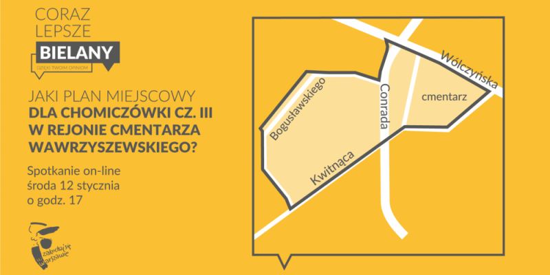 Jaki plan miejscowy dla Chomiczówki w rejonie Cmentarza Wawrzyszewskiego?