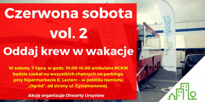 Oddaj krew na Ursynowie