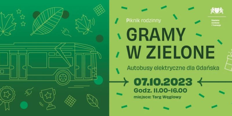 Gramy w zielone! Zapraszamy na rodzinny piknik i prezentację nowych autobusów elektrycznych