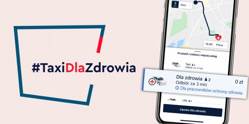 Miasto Gdynia dołącza do akcji #TaxiDlaZdrowia - darmowe przejazdy FREE NOW dla pracowników ochrony zdrowia