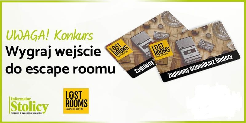 Konkurs! Wygraj wejściówkę do escape roomu Zaginionego dziennikarza śledczego !