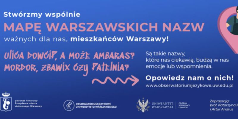 Mapa warszawskich nazw: skąd się wzięły i co oznaczają?