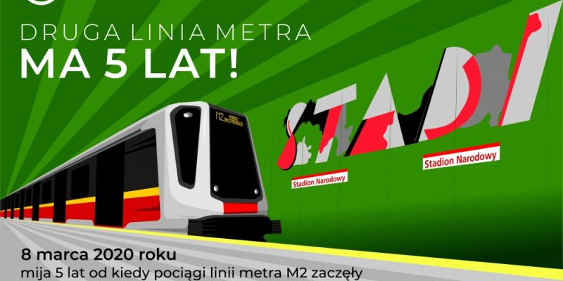 Piąte urodziny drugiej linii metra