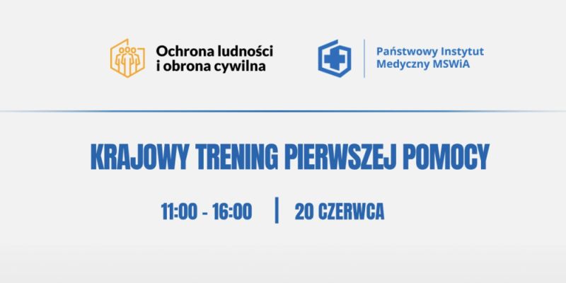 W sobotę odbędzie się krajowy trening pierwszej pomocy