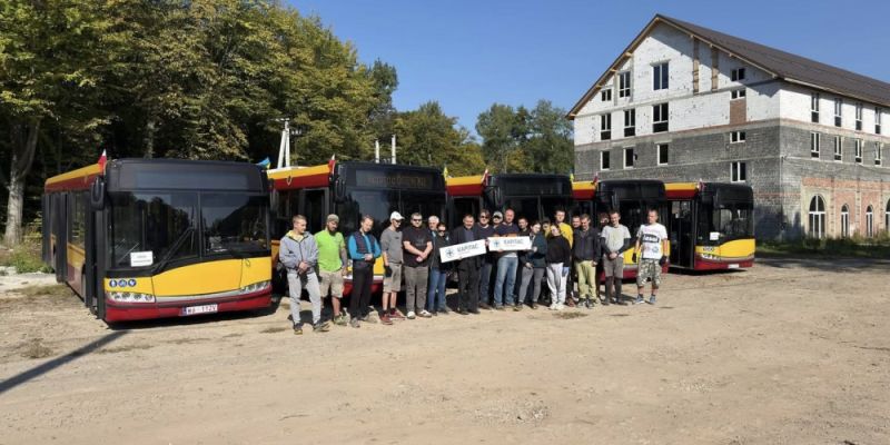 Pięć warszawskich autobusów trafiło na Ukrainę