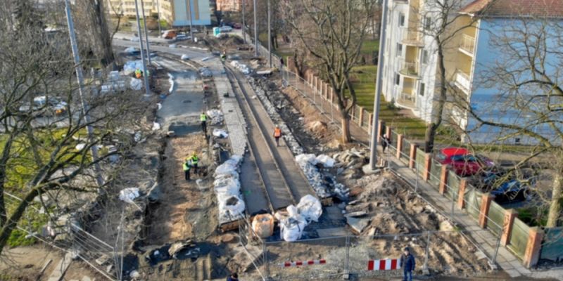 Modernizacja torowiska na Stogach. W centrum dzielnicy zintensyfikowano prace