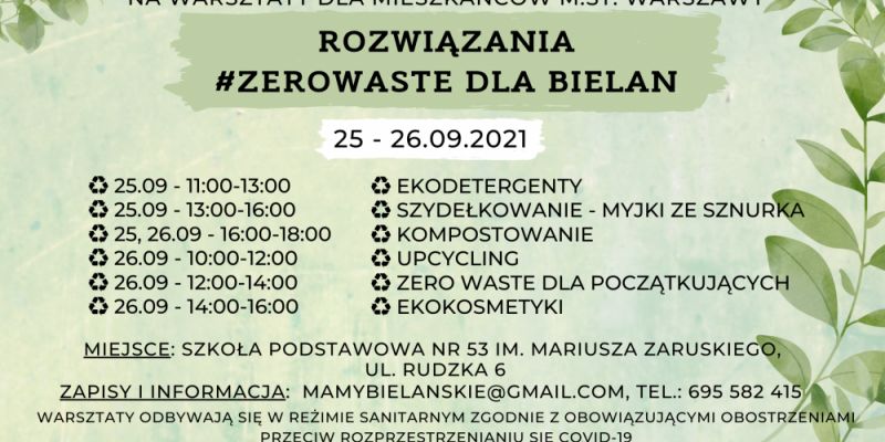 Warsztaty – Rozwiązania zero waste dla Bielan