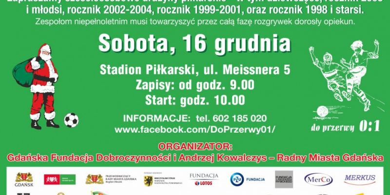 Do przerwy 0:1” - Mikołaje zagrają w piłkę nożną