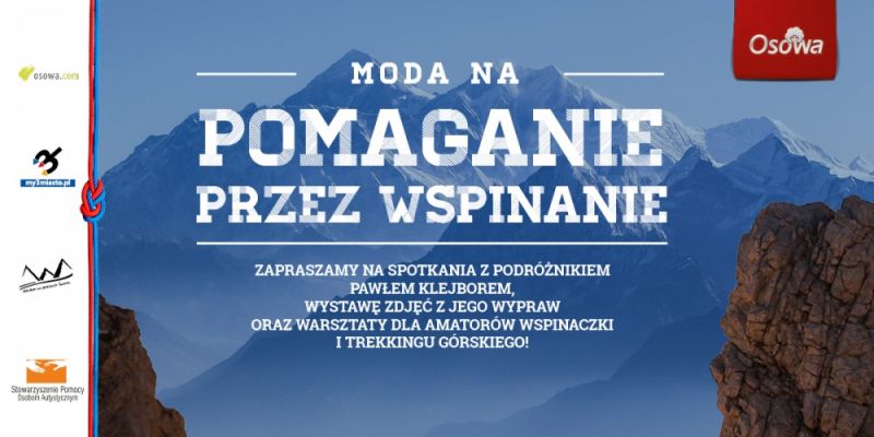 AKCJA CHARYTATYWNA „POMAGANIE PRZEZ WSPINANIE” W CENTRUM HANDLOWYM OSOWA