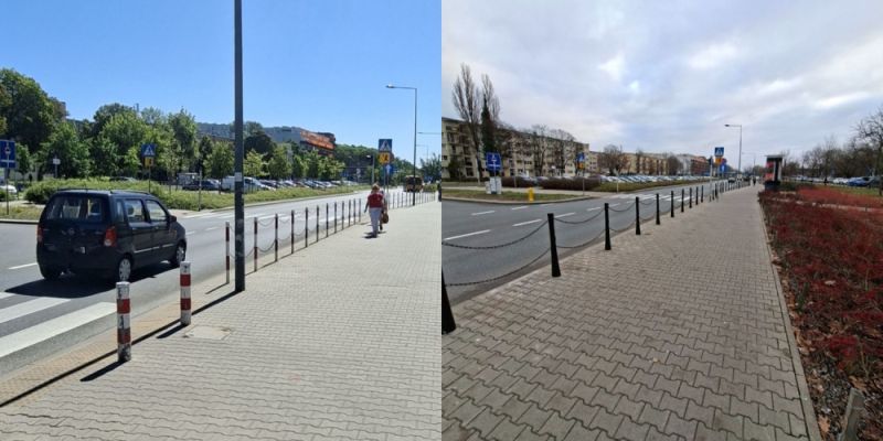 Estetyczna rewolucja na stołecznych ulicach: Warszawa żegna biało-czerwone słupki