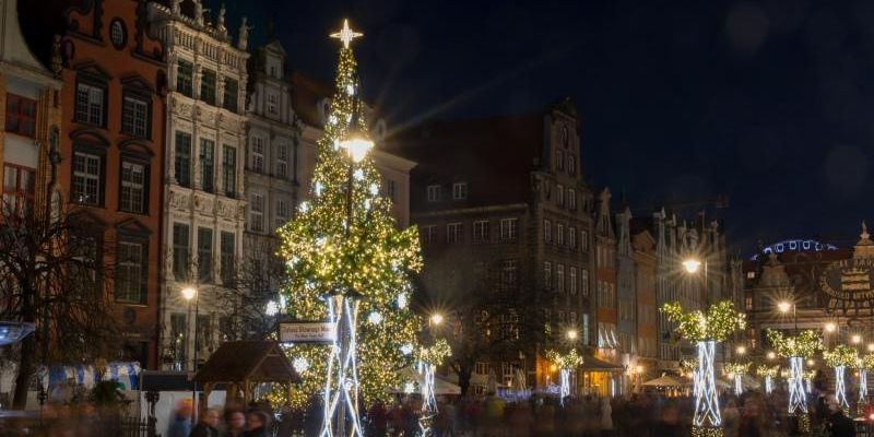 Już jutro odpalamy Święta w Gdańsku. Zobacz rozświetlony Gdańsk po zmroku