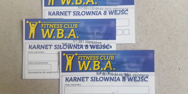 KONKURS -  Wygraj karnet - 8 wejść - do WBA Fitness Club Siłownia!