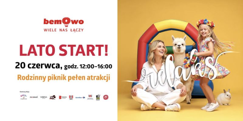 Rodzinne powitanie lata w Galerii Bemowo: piknik pełen atrakcji już 20 czerwca