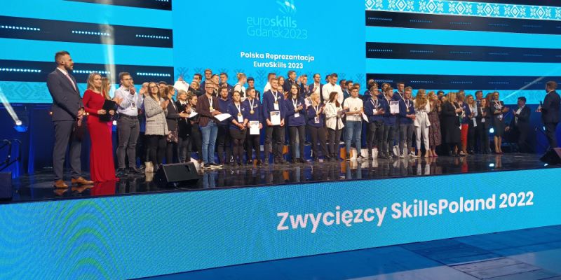 Sukcesy absolwentów i uczniów szkół zawodowych z Mokotowa w SkillsPoland Gdańsk 2022