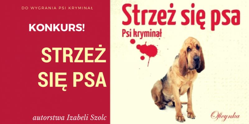 KONKURS! Wygraj „Strzeż się psa” autorstwa Izabeli Szolc!