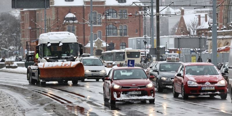 Intensywne opady śniegu w Gdańsku