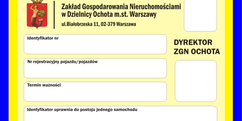 Strefa Płatnego Parkowania na Ochocie. 15 listopada tracą ważność pierwsze wydane rok temu identyfikatory ZGN.