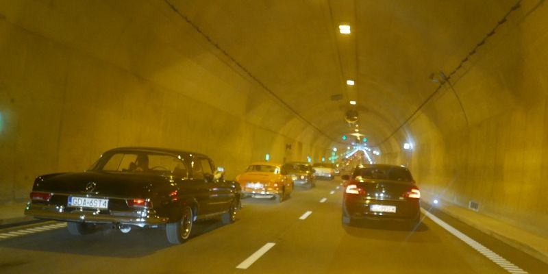 Jechaliśmy tunelem pod Martwą Wisłą