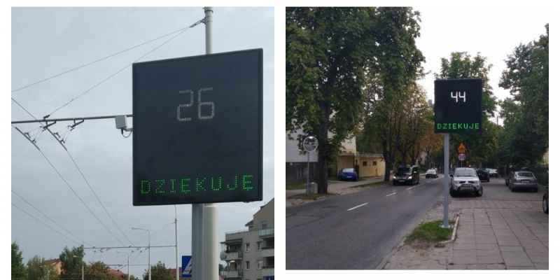 Wyświetlacze prędkości już działają!