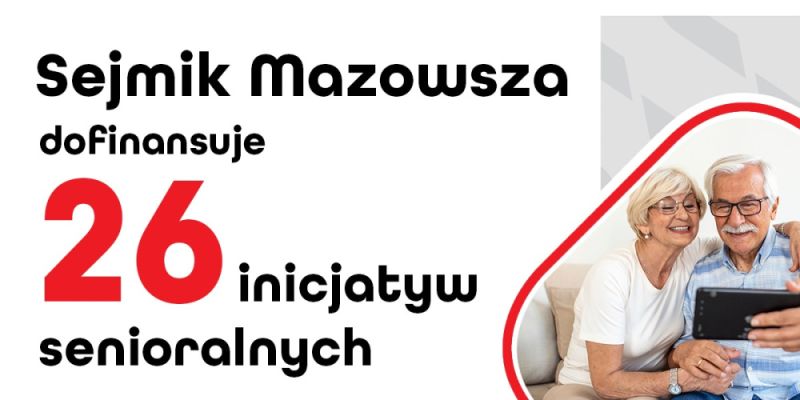 Mazowsze pomoże seniorom. Jest decyzja sejmiku