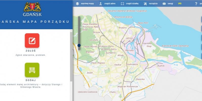 Gdańska Mapa Porządku. Widzisz problem – zgłoś go