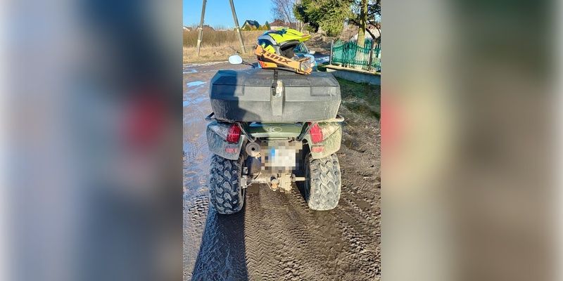 Pościg za 12-latkiem na quadzie w Sierakowicach. Sprawa trafi do sądu rodzinnego