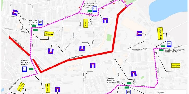 Kolejny etap przebudowy tramwaju na Stogi – zamknięcie ul. Stryjewskiego