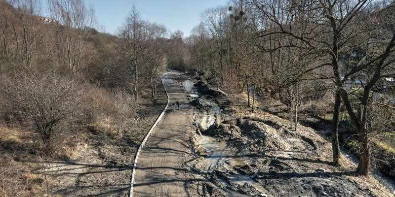 Orunia Górna - Gdańsk Południe. Trwa budowa ostatniego odcinka ścieżki spacerowo-rowerowej