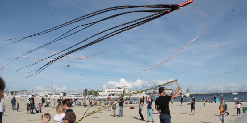 Latawce na Plaży miejskiej w Gdyni