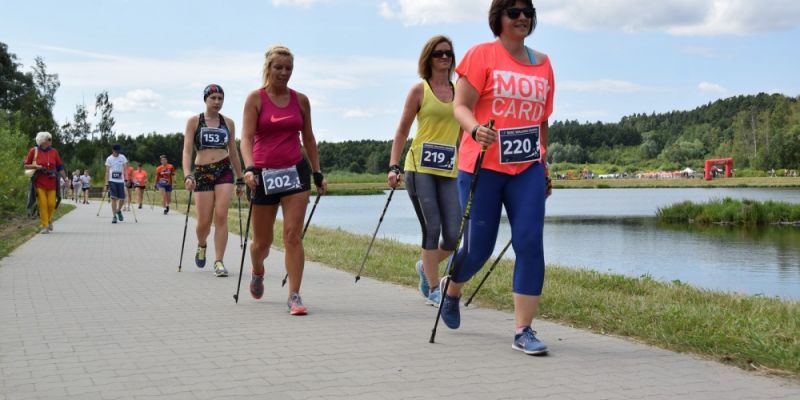 Przełajowe Nordic Walking przy zbiorniku Jasień