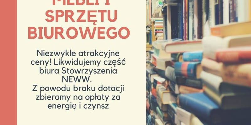 Kiermasz książek, mebli i sprzętu biurowego