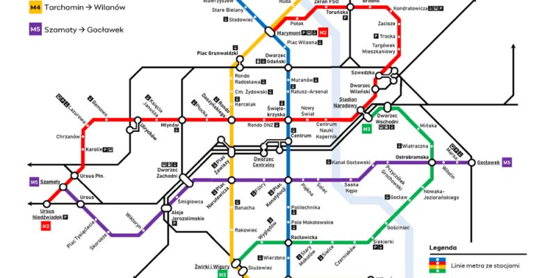 Pięć linii metra w Warszawie?