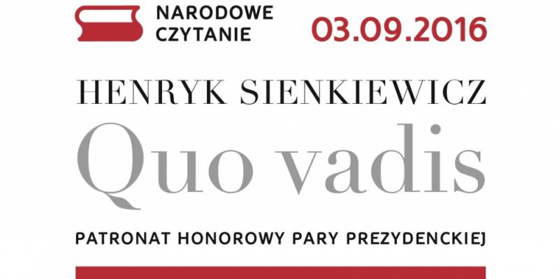 Narodowe Czytanie „Quo vadis”