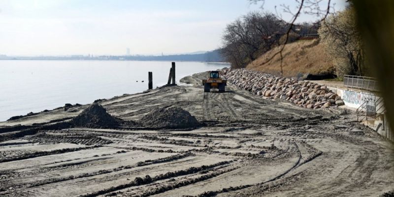 Więcej plaży w Orłowie