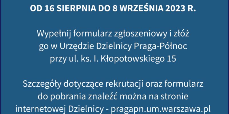 Praski Uniwersytet Trzeciego Wieku rozpoczął zapisy