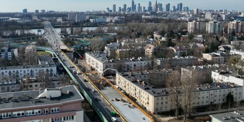 Co słychać na budowie wiaduktów na Trasie Łazienkowskiej