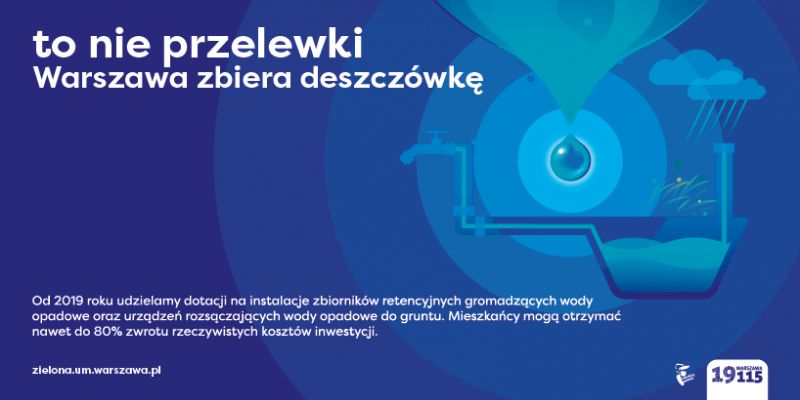 To nie przelewki - Warszawa zbiera deszczówkę