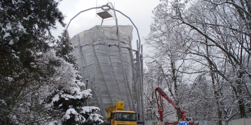 Coraz bliżej nowej kopuły palmiarni w parku Oliwskim