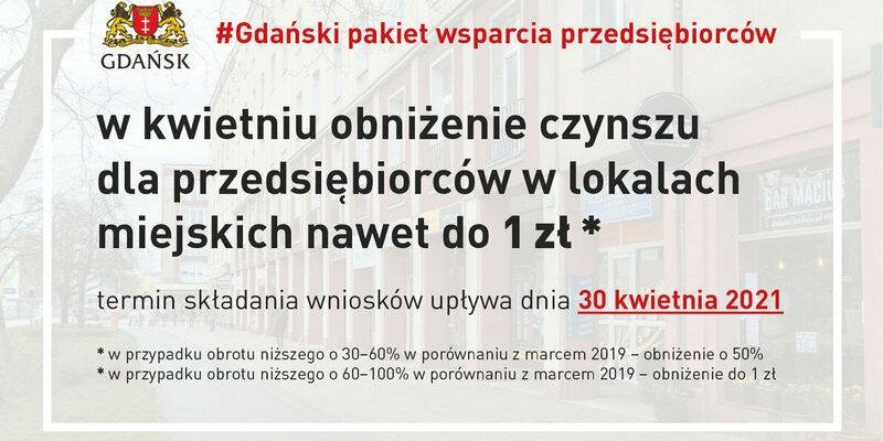 Obniżka czynszu dla gdańskich przedsiębiorców. Termin składania wniosków mija 30 kwietnia