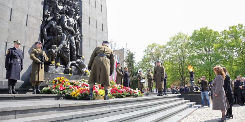 Uczcili pamięć bohaterów powstania w getcie warszawskim